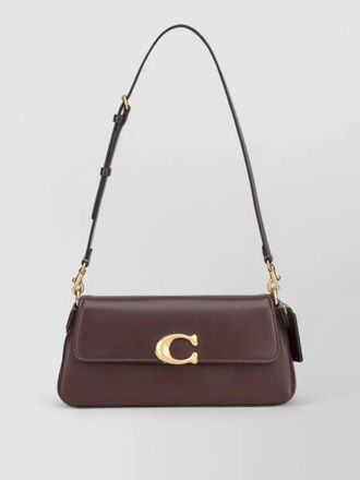 Coach jet leather shoulder bag top handle