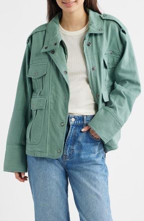 Free People Kali Utility Jacket in Forest Run at Nordstrom, Size X-Small