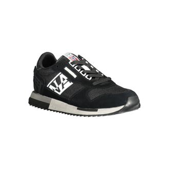 Napapijri Black Leather Mix Sneaker - Black
