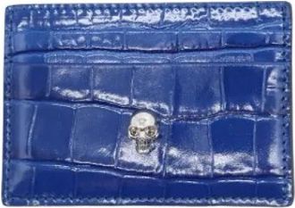 Alexander McQueen Pre-owned Wallets, female, Blue, Size: ONE SIZE Pre-owned Card Holder