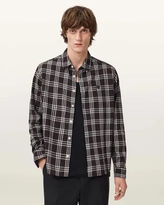 AllSaints Santiago Long Sleeved Check Shirt