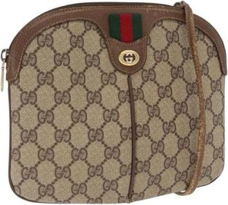 Gucci Pre-owned Cross Body Bags, female, Beige, Size: ONE SIZE Pre-owned Plastic Cross Body Bag