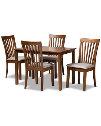 Baxton Studio Seda 5Pc Dining Set