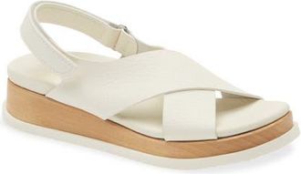 Pedro Garcia Barna Slingback Sandal in Creme Cervo-Light Pine at Nordstrom, Size 10.5Us