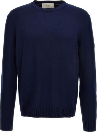 Ballantyne Blue Solid Sweater