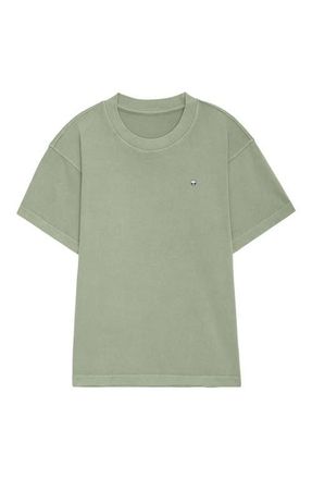 Dalix Mens Lil Alien Heavyweight Pigment Dye Tee in Oil Green at Nordstrom, Size Xxx-Large