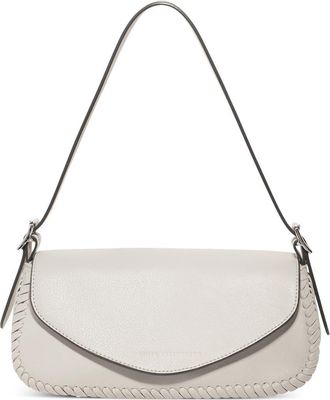 Aimée All for Love Leather Baguette Shoulder Bag in Chalk at Nordstrom