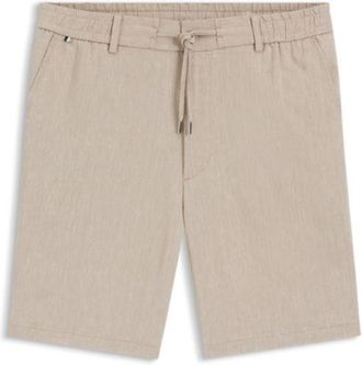 BOSS Linen-blend shorts in a modern fit
