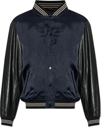 AllSaints Taishi Jacket - Heren - Bomber jackets - Zwart - XL - Leer - Jassen