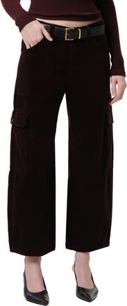 Citizens Of Humanity Thassos Twisted Seam Utility Corduroy Wide Leg Pants in Barrister Dark Brown at Nordstrom, Size 32