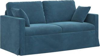vidaXL Sof&aacute; Azul 158 X 78 X 80 Cm Terciopelo Vidaxl