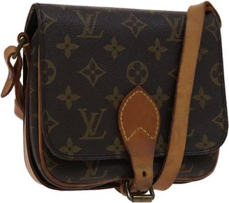 Louis Vuitton Cartouchière Brown Canvas Shoulder Bag (Pre-Owned)