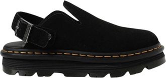 Dr. Martens Schoenen, Dames, Zwart, 40 EU, Suède, Suede Slingback Sandalen