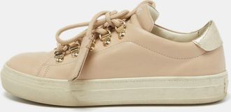 Tod's Tods Pink Leather Low Top Sneakers