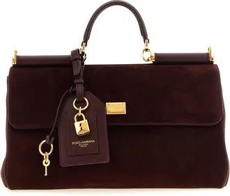 Dolce & Gabbana Bordeaux Calfskin Womens Handbag