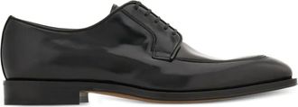 Ferragamo Leren derby schoenen - Zwart