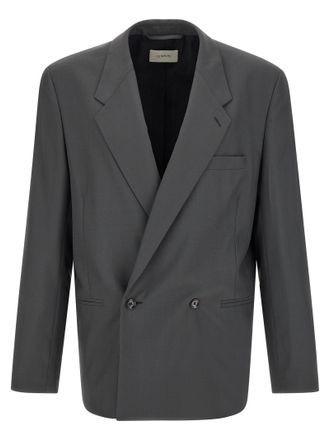 Christophe Lemaire Gray Polyester Mens Blazer