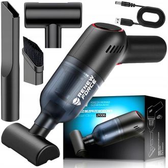 OEM Aspiradora Port&aacute;til Inal&aacute;mbrica Para Coche, Potente, Con Bater&iacute;a Y Accesorios