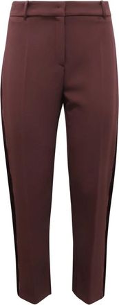 Elisabetta Franchi Pantalone WO Broeken - Dames - Slim Fit Broeken - Rood - L - Leer - Broeken