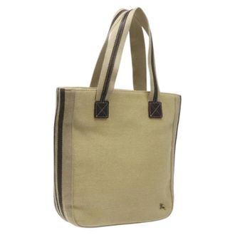 Burberry Tweedehands Canvas handtassen - Dames - Vintage Handtas - Beige - ONE Size - Vintage