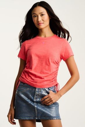 Lisa Todd Tie One On Tee in Coral Poppy at Nordstrom, Size X-Large