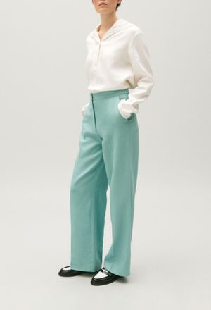 Claudie Pierlot Pantalon de tailleur lin m&eacute;lang&eacute;