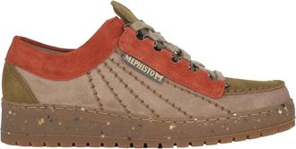 Mephisto Regenboog Veterschoen - Taupe - Heren - Sneakers - Beige - 47 EU - Su&egrave;de - Schoenen