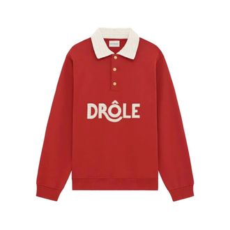 Dr&ocirc;le de Monsieur Polo Shirts, male, Red, Size: XL Sweater