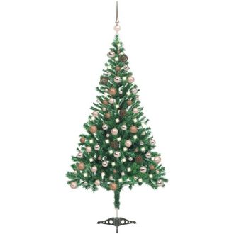 vidaXL &Aacute;rbol De Navidad Artificial Con Luces Y Bolas 230 Ramas 120 Cm Vidaxl
