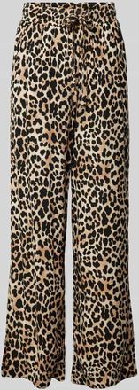 Soyaconcept Straight Leg Stoffhose mit elastischem Bund Modell PIETTA in Beige, Größe XL