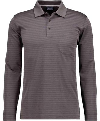 Ragman Poloshirt RAGMAN, Herren, Gr. 5XL, anthrazit, Baumwollmischung, regular fit, ohne Ausschnitt, Shirts Poloshirt