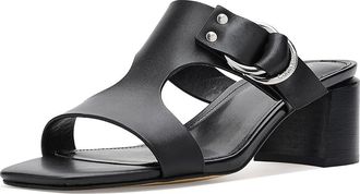 Calvin Klein Vevia Womens Sandals Black Leather : 9.5 M