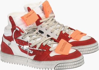 Off-white Sneakers alte 3.0 OFF COURT in pelle e tessuto con dettagli a contrasto Off-White