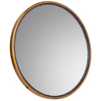 Wanderlust Deco Espejo De Pared De Metal Dorado 61x2.5x61