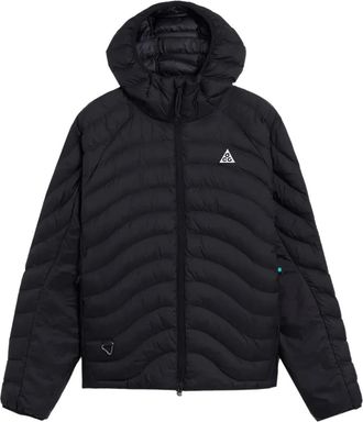 Nike Lava Flow hooded jacket - men - Nylon/Polyester - S - Black