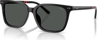 Polo Ralph Lauren Vierkante zonnebril - Heren - Zonnebrillen - Zwart - 54 MM - Accessoires