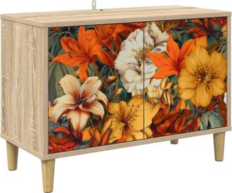 vidaXL Mueble De Tv Gennep 69 X 33 X 50 Cm Sonoma Madera De Ingenier&iacute;a Vidaxl