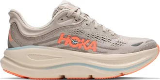 Hoka One One Bondi 9 Running Shoes in River Rock Grey/Mineral Ore Women