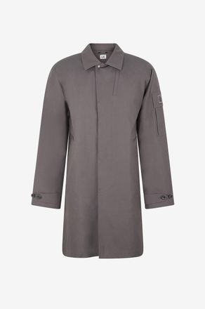 C.P. Company Knielanger Mantel mit Hemdkragen aus Baumwolle Metropolis Hyst