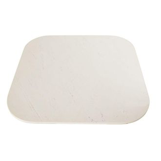 Maisons du monde Tablero de mesa de m&aacute;rmol blanco para 4 personas