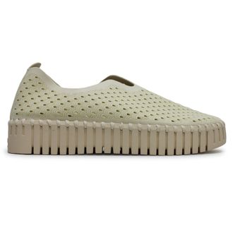 Ilse Jacobsen Tulip 3373 Textile Womens Slip On Shoes - Milk Creme - Size:UK 3