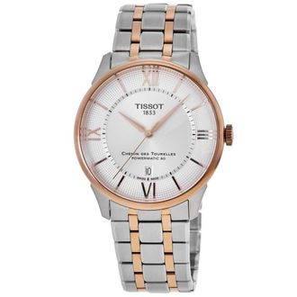 Tissot Chemin Des Tourelles Powermatic 80 42mm Automatic Silver Dial Two-Tone Stainless Steel Mens Watch T139.407.22.038.00