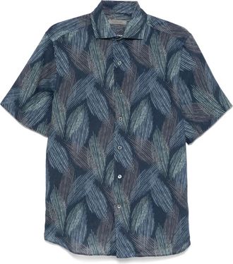 Corneliani Camicia in lino - Blu
