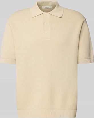 Selected Relaxed Fit Poloshirt aus reiner Baumwolle Modell DANE in Offwhite, Gr&ouml;&szlig;e XXL