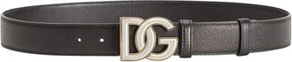 Dolce & Gabbana Leren Riem - Heren - Riemen - Zwart - 100 CM - Leer - Accessoires