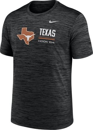 Nike Texas Sideline Velocity Nike Mens Dri-FIT College T-Shirt in Black | 02ER00ATXE-PCW