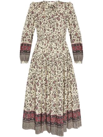 Ulla Johnson Mona midi-jurk - Beige