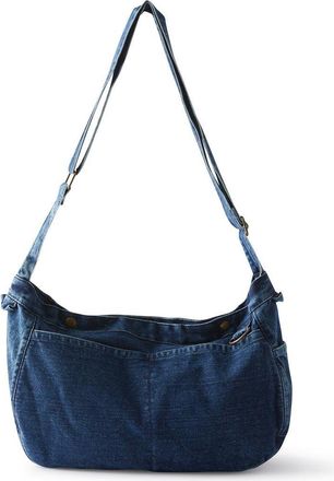 Cotton On Pippa Crossbody Bag in Blue Denim at Nordstrom