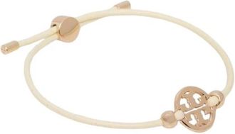 Tory Burch Miller Slider Armband - Dames - Armbanden - Beige - ONE Size - Leer - Accessoires