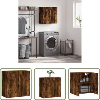 vidaXL Armadio a muro - Armadietto a Muro Rovere Fumo 60x31x60 cm in Legno Multistrato